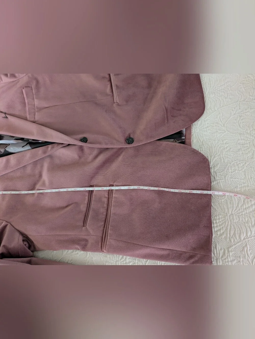 INC Pink Velvet Blazer